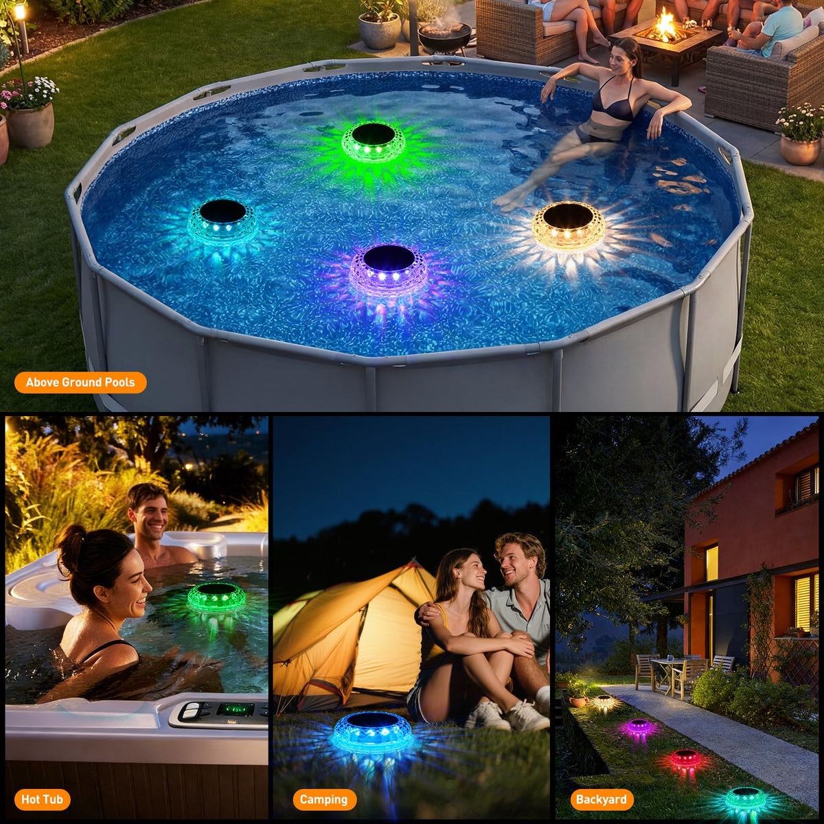 FAINSLIGO removable-stake light converts to garden pathway lighting