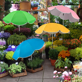 Fairooth garden shade umbrella complements beds, balconies, and patios