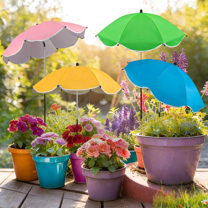 Fairooth plant umbrella 23-6 inch diameter shields sun for pots