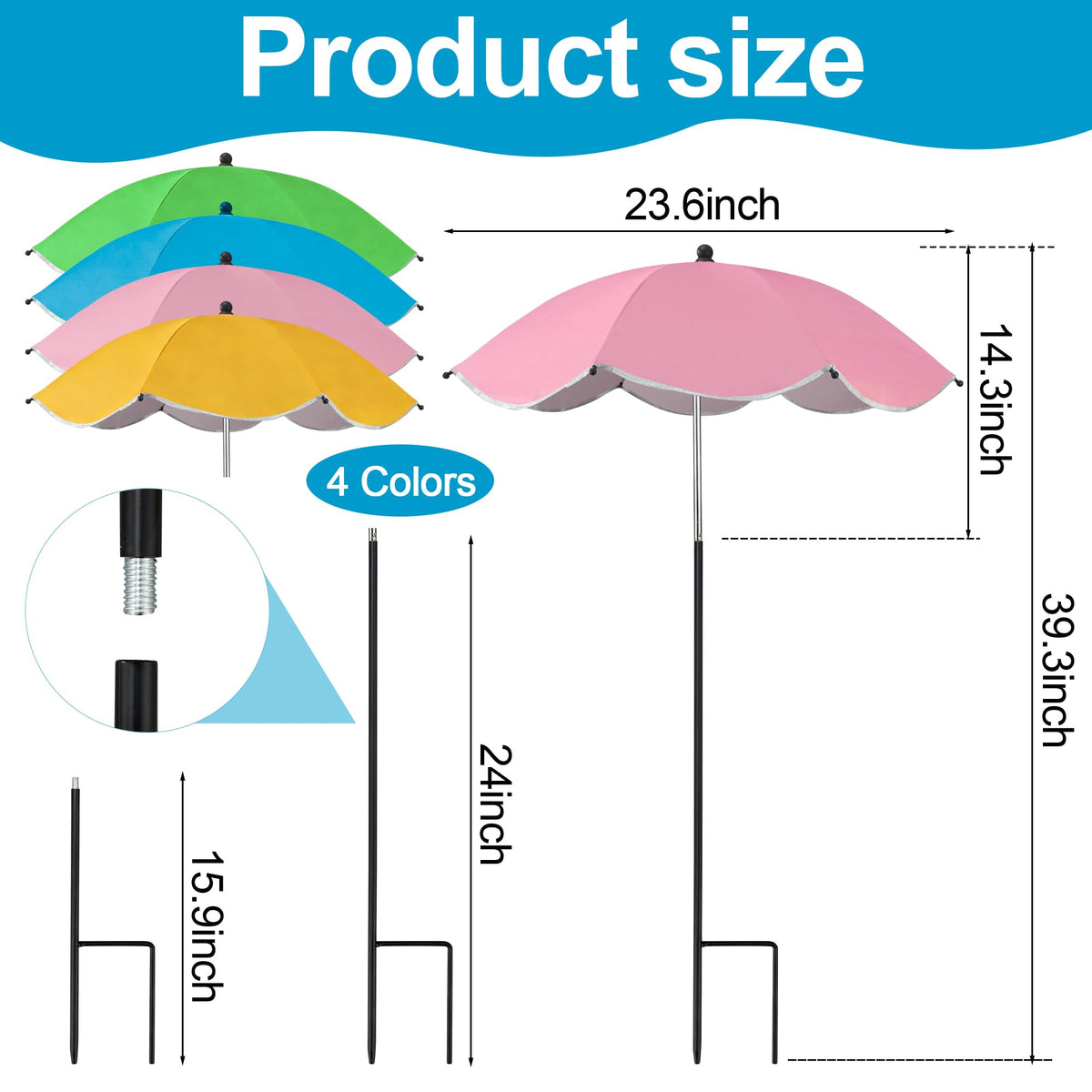 Fairooth plant umbrella adjustable-angle design protects irregular plant shapes