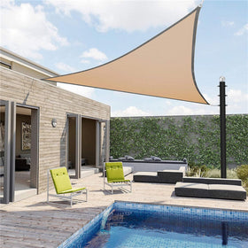 Fairyrain adjustable-height pole system using rings for flexible canopy height