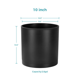 FaithLand thick-walled PP planter close-up shows durability and smooth matte finish.