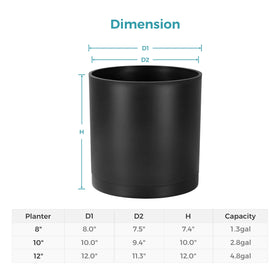 FaithLand planter with detachable saucer for tidy watering and easy cleaning.