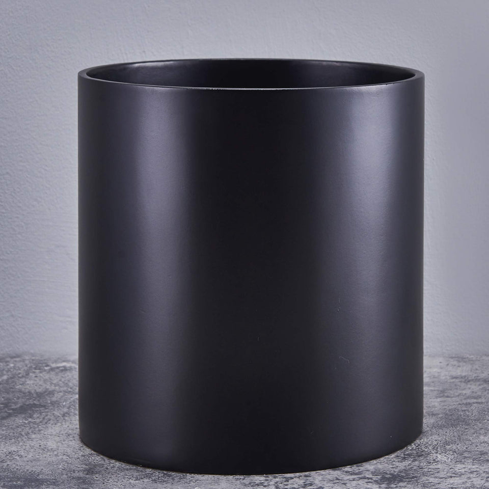 FaithLand 12-inch fiberstone planter outer diameter for bold floor display.