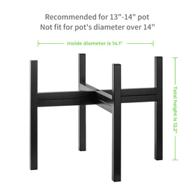 FaithLand mid-century plant stand front view with clean lines for modern décor