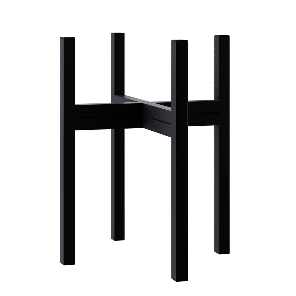 FaithLand mid-century plant stand for indoor-outdoor use, elevating greenery with sleek style.