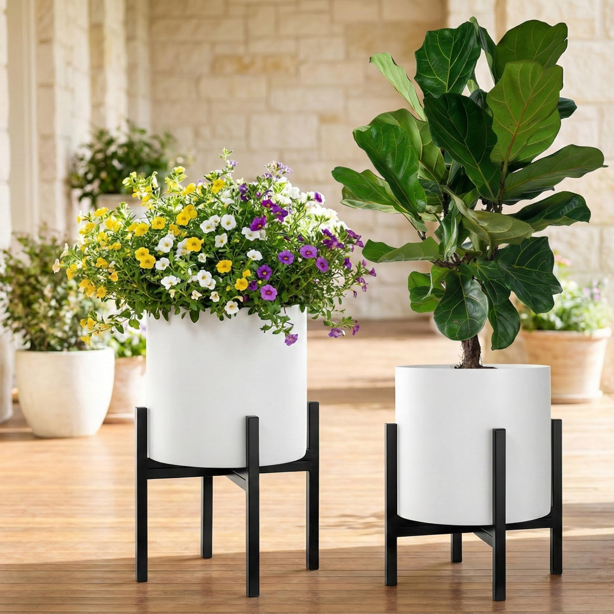 FaithLand stand in dining area as a stylish greenery accent