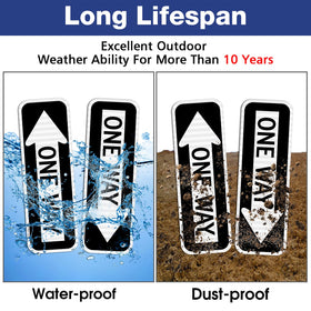 Faittoo 18x6 inch two-hole mount sign for easy installation.