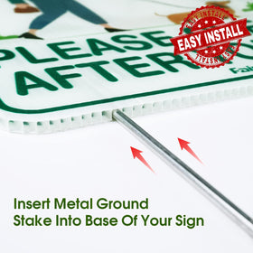 Faittoo easy-to-install signage helps you mount signs effortlessly.