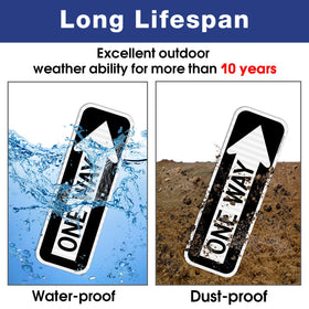 Faittoo weather-resistant sign endures outdoor conditions for long-lasting visibility