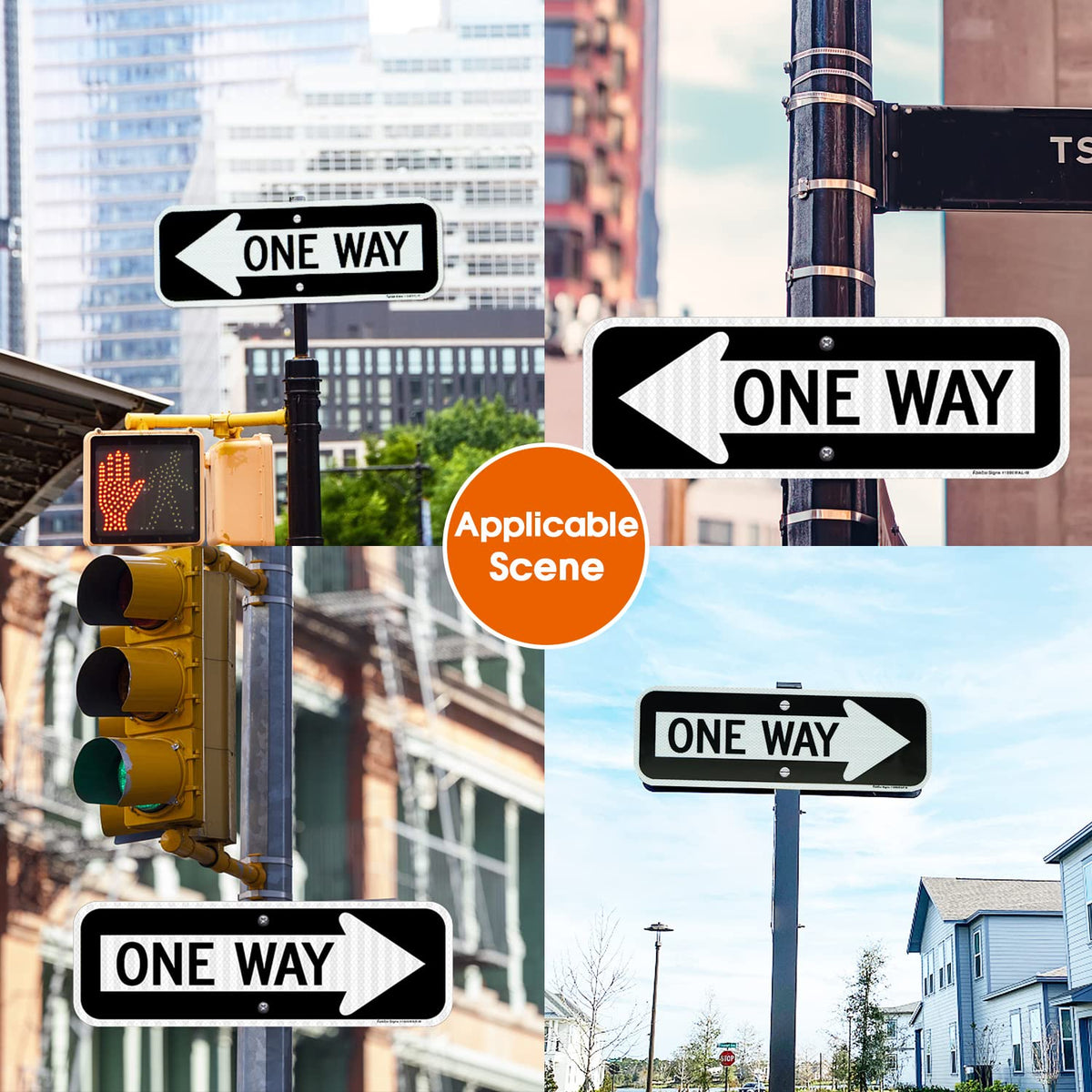 Faittoo UV-protected, fade-resistant sign withstands weather conditions.