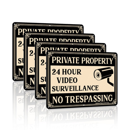 Faittoo private-property-no-trespassing sign on wall improves property security and clarity.