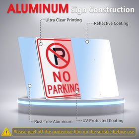 Faittoo 14x10 sign face delivers high visibility from a distance.