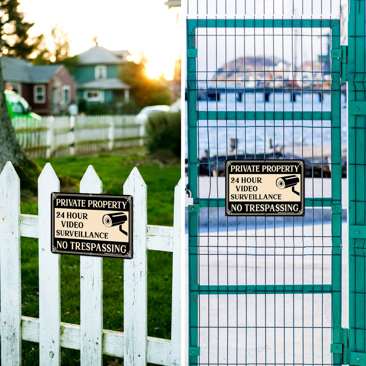 Faittoo 10x7-inch signage package offers professional appearance for home or business.