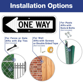Faittoo weatherproof sign 18x6 inches endures outdoor conditions