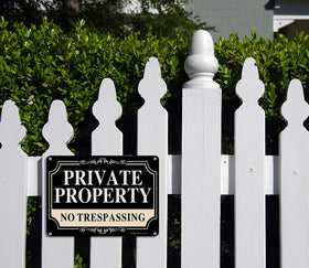 Faittoo weatherproof sign designed for outdoor use with fade resistant finish