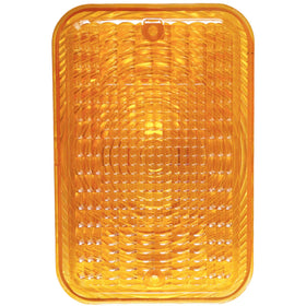 Fakojer LVU18745 amber light lens for John Deere tractors, close-up view showing amber hue