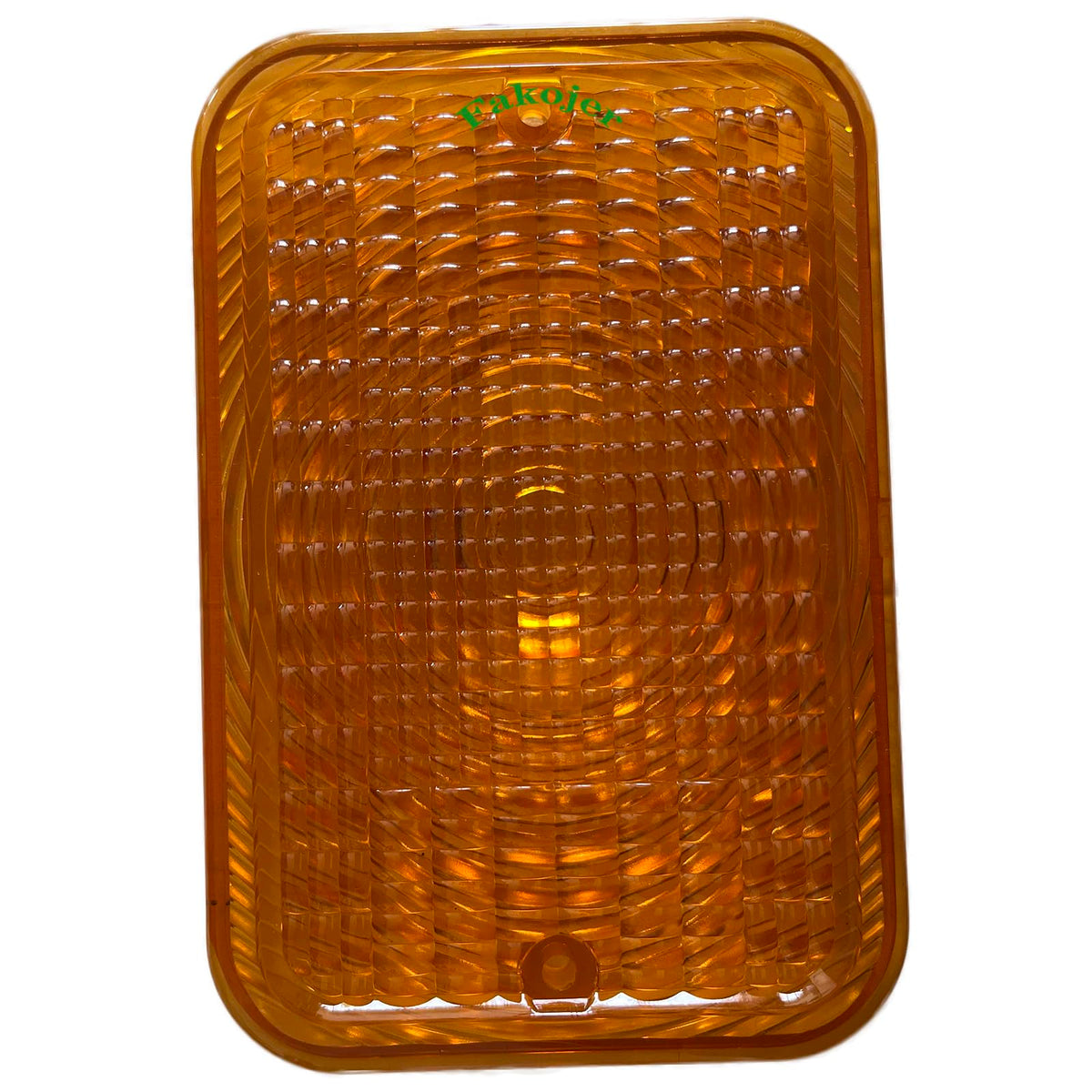 Amber light lens LVU18745 from Fakojer mounted on John Deere, signaling upgrade