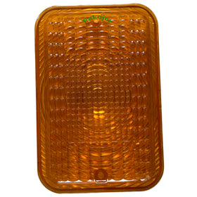 Amber light lens LVU18745 from Fakojer mounted on John Deere, signaling upgrade