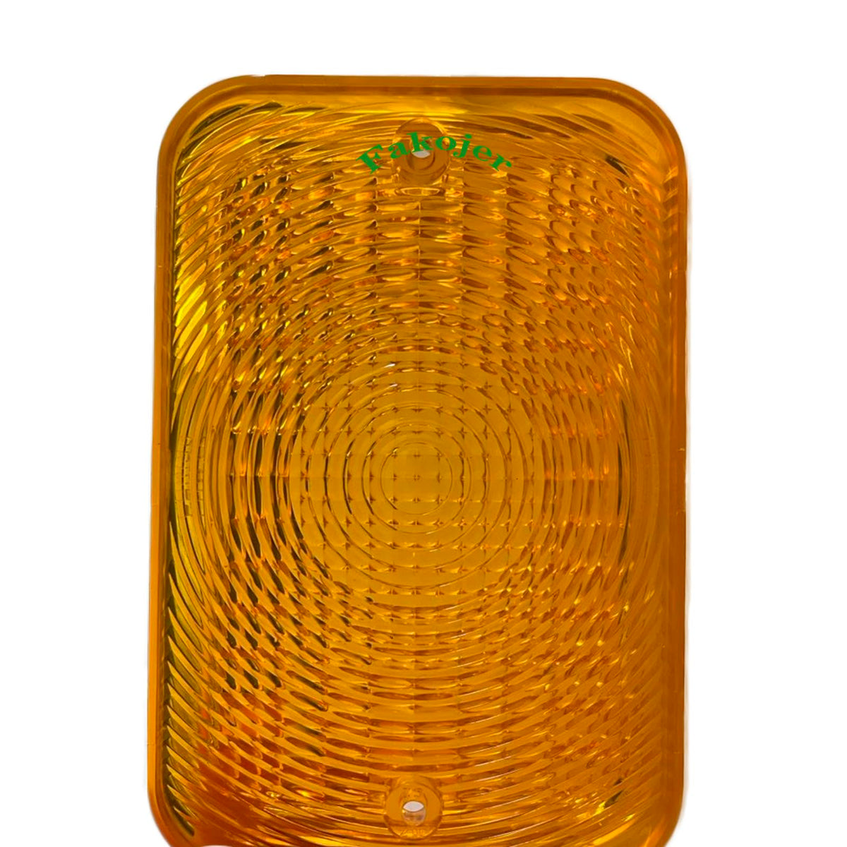 New LVU18745 amber light lens by Fakojer, ready for installation on John Deere model
