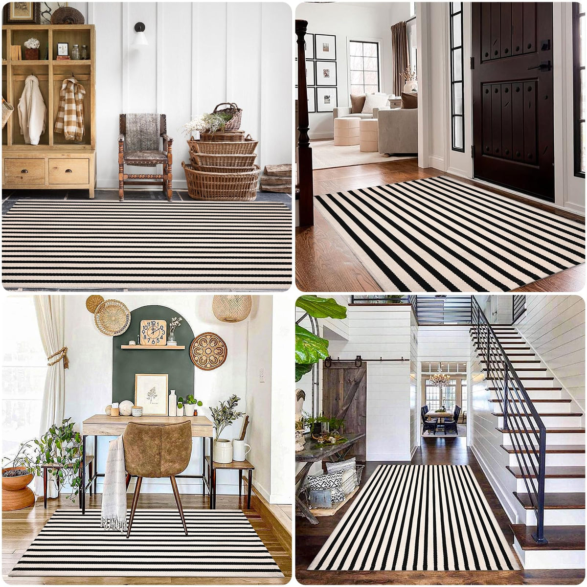 Fallovea versatile rug suits entryways, living rooms, and bedrooms.