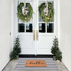 Fallovea indoor-outdoor entryway rug suitable for both floors and porches.