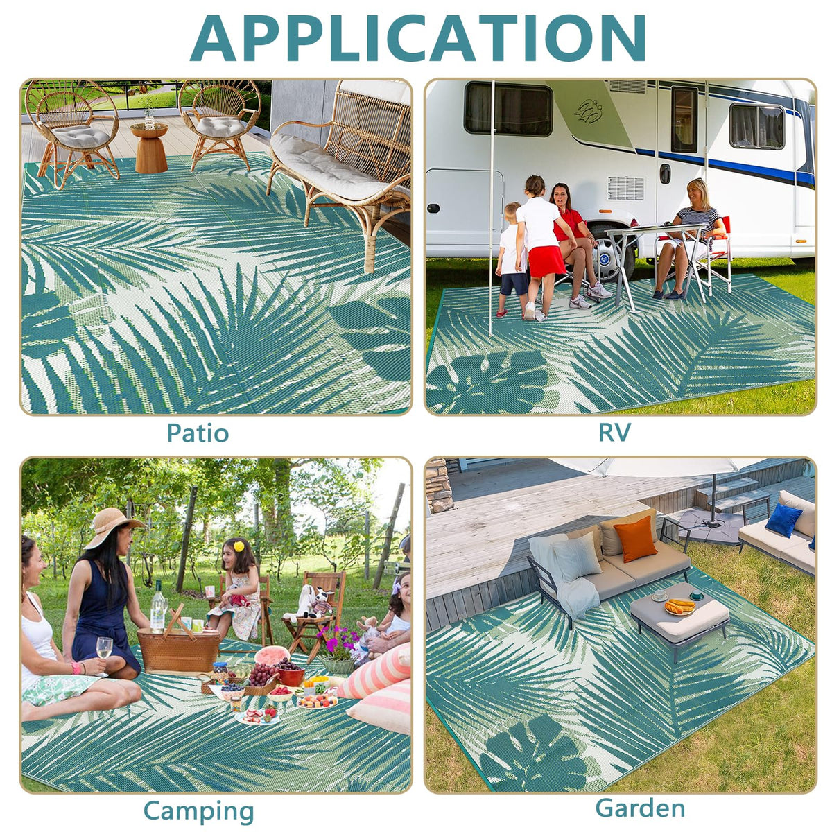 famibay easy-clean rug rinses with hose and air dries