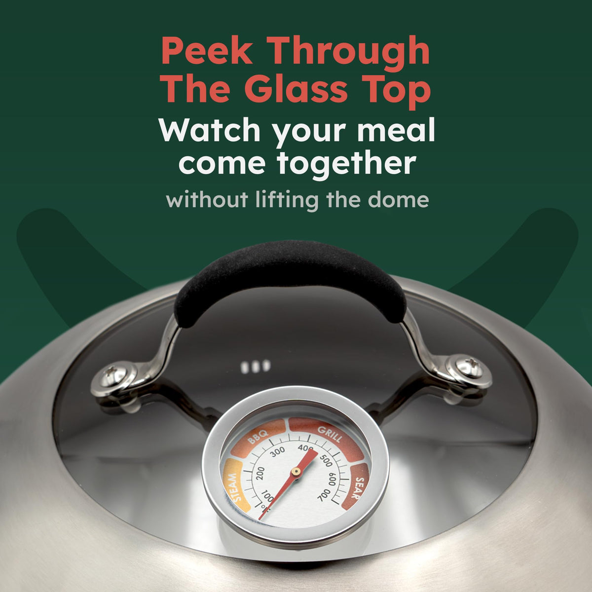 Family Counter steam vents help keep moisture balanced for juicy veggies and meats