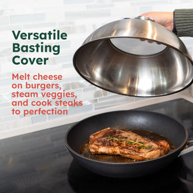 Family Counter thermometer dome provides precise heat awareness during grilling sessions