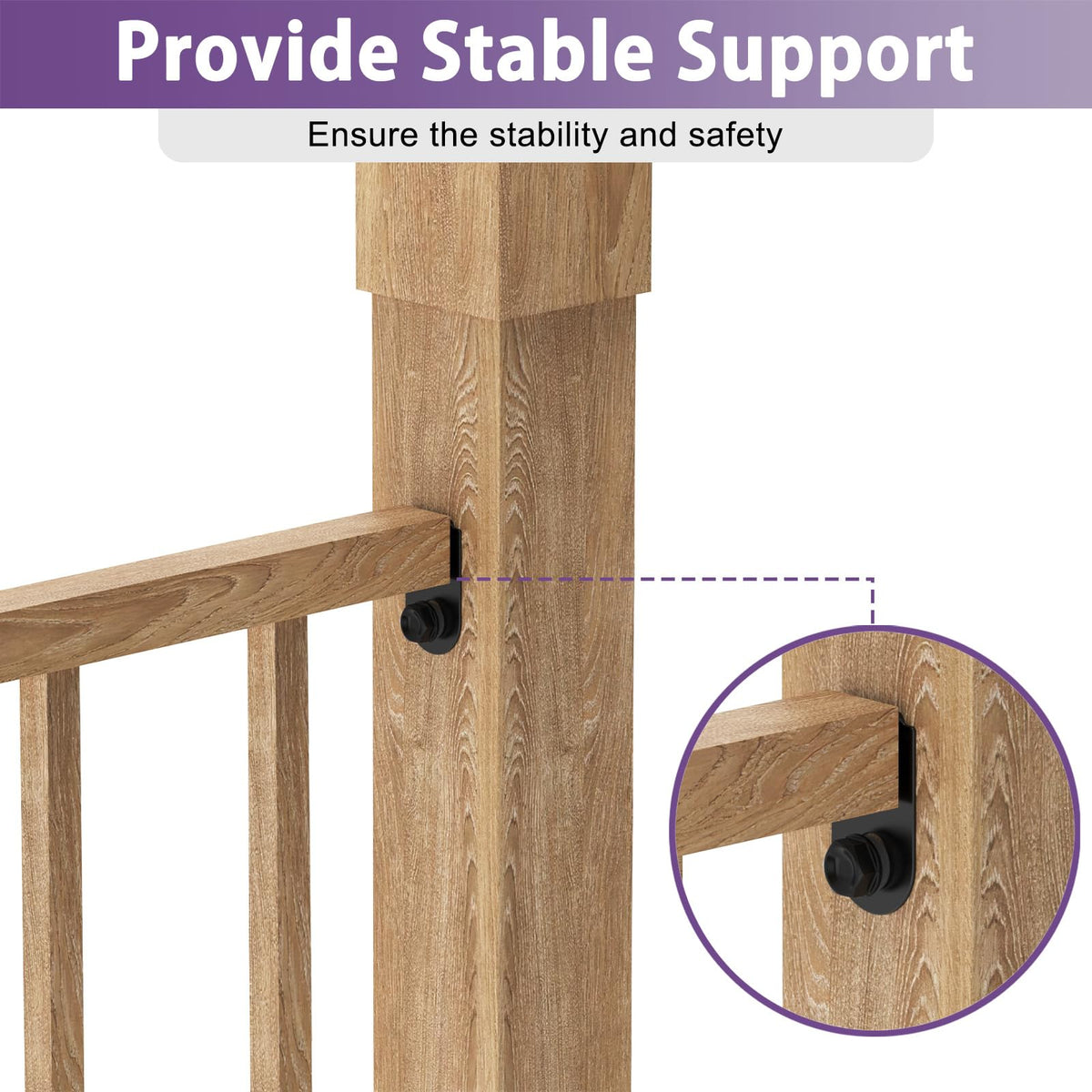 Famiron mild steel bracket close-up with rust protection coating.