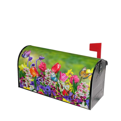 Famliihw butterfly-flower mailbox cover 21x18 enhances curb appeal outdoors.