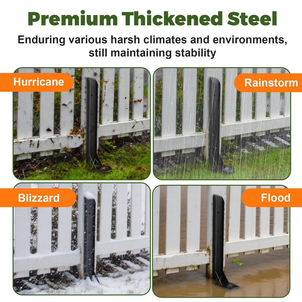 Fanmoss 3-step installation makes securing posts quick and clean.