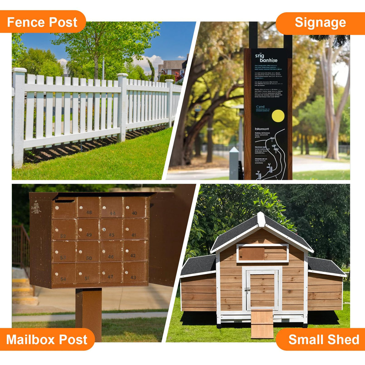 Fanmoss versatile kit fits gardens, estates, courtyards, and farm fences.