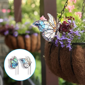 Fampery yard butterfly stake, perfect for patios and balconies.