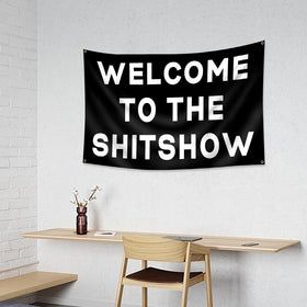 FAMXAKAFLY Shitshow flag HD printing delivers vibrant, fade-tested colors.