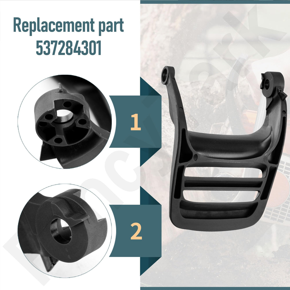 Husqvarna 460 compatibility with FancyTark brake handle, durable maintenance option.