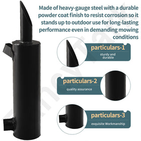 Compact, heavy-gauge steel construction with powder coat by FancyTark.