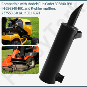 Noise-reducing muffler by FancyTark enhances comfortable mowing sessions.