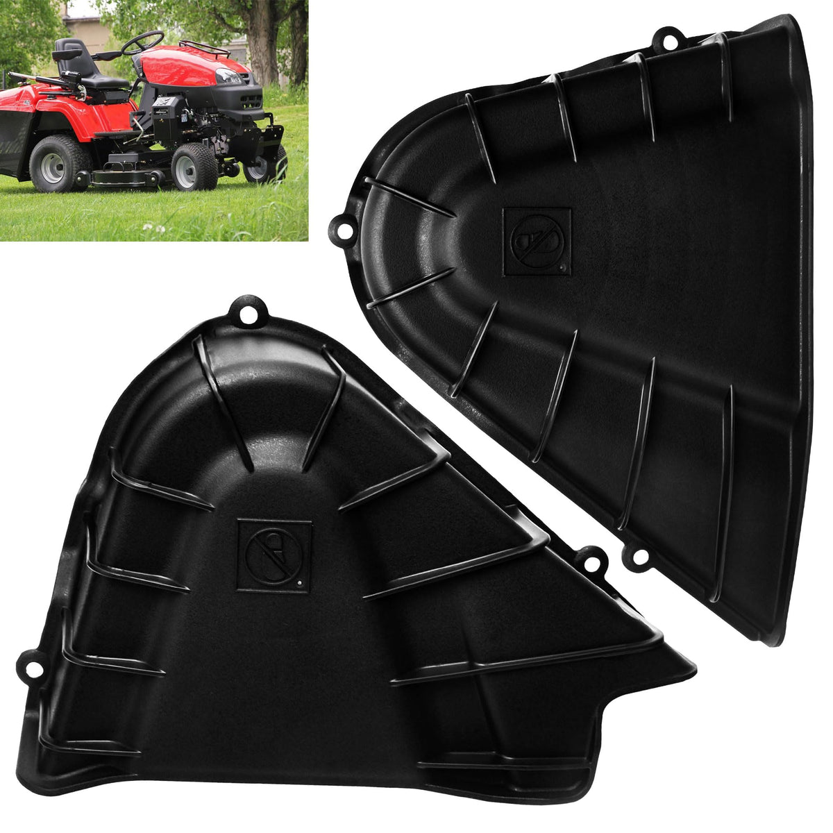 FancyTark right-hand spindle cover fits Cub Cadet for secure mower protection.