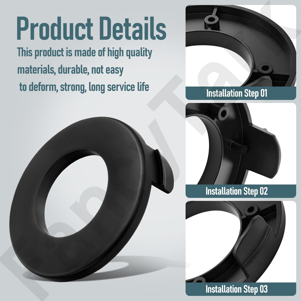 FancyTark packaging shows included spool cover for replacement.