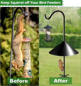Fandature PP squirrel baffle with rotatable design deters climbers