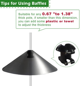 Fandature rotatable wobble baffle challenges climbing squirrels