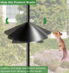Fandature 19inch diameter baffle blocks access around the pole