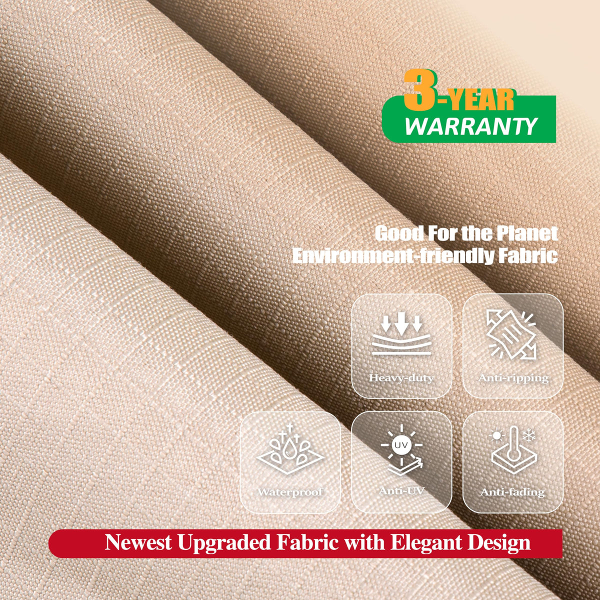 Chaise cover with adjustable leg straps and buckles for windproofing
