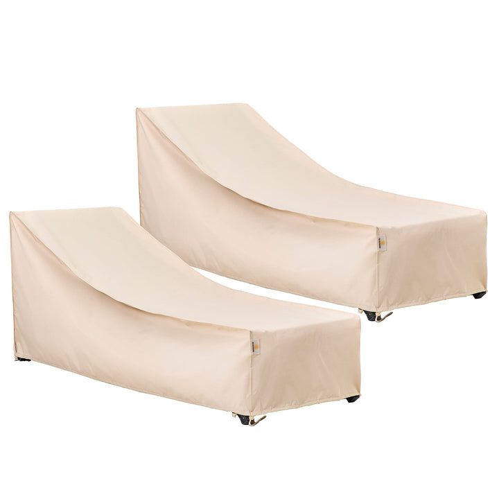 F&J Outdoors heavy-duty rip-stop fabric chaise cover for durability