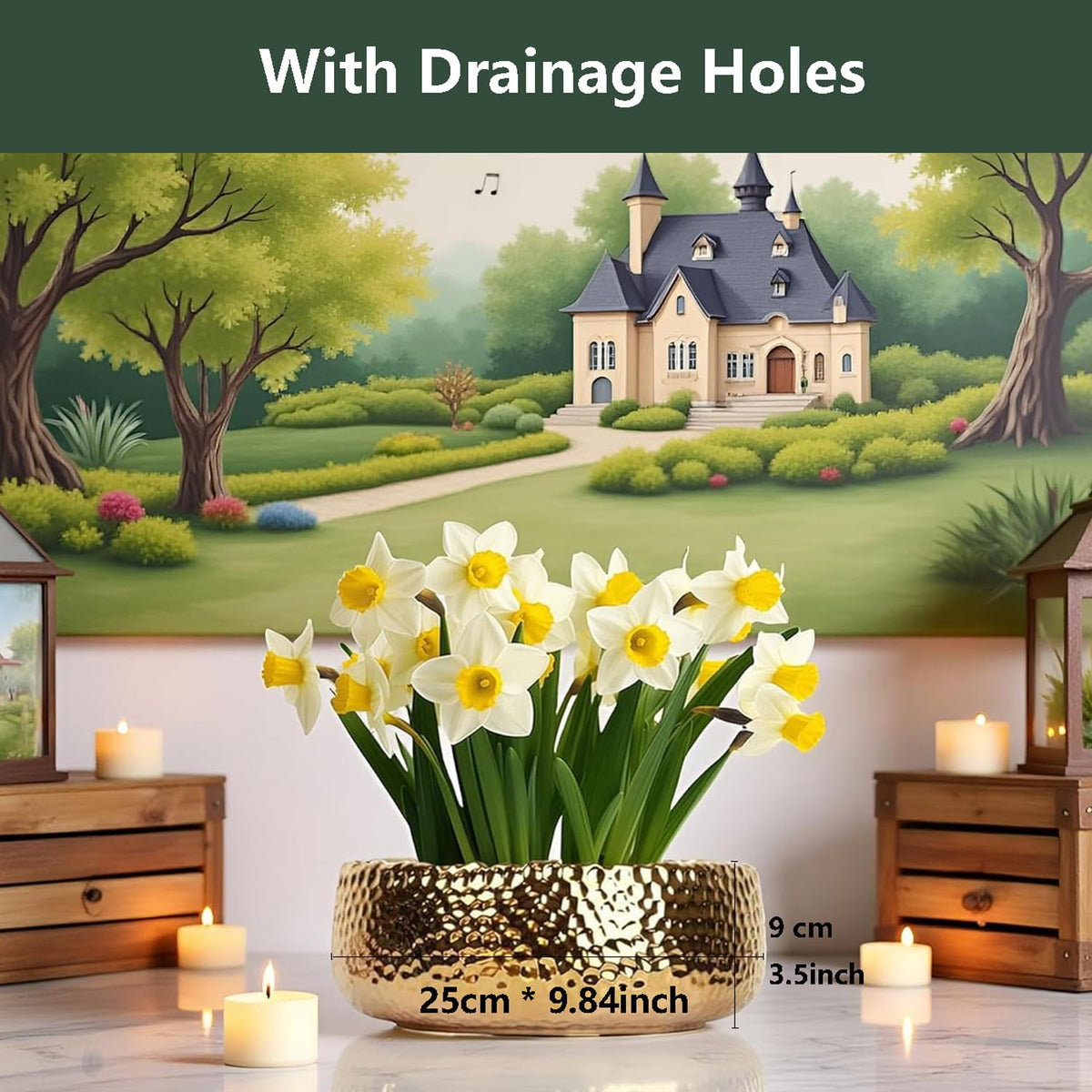 FANFANJIA ceramic planter highlighting stability and durability for long-lasting décor