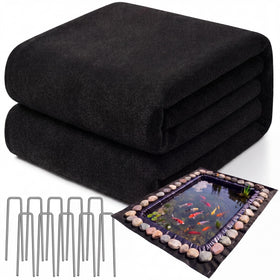 Fanfanwin 10x15ft pond liner underlayment protects liners from roots and rocks