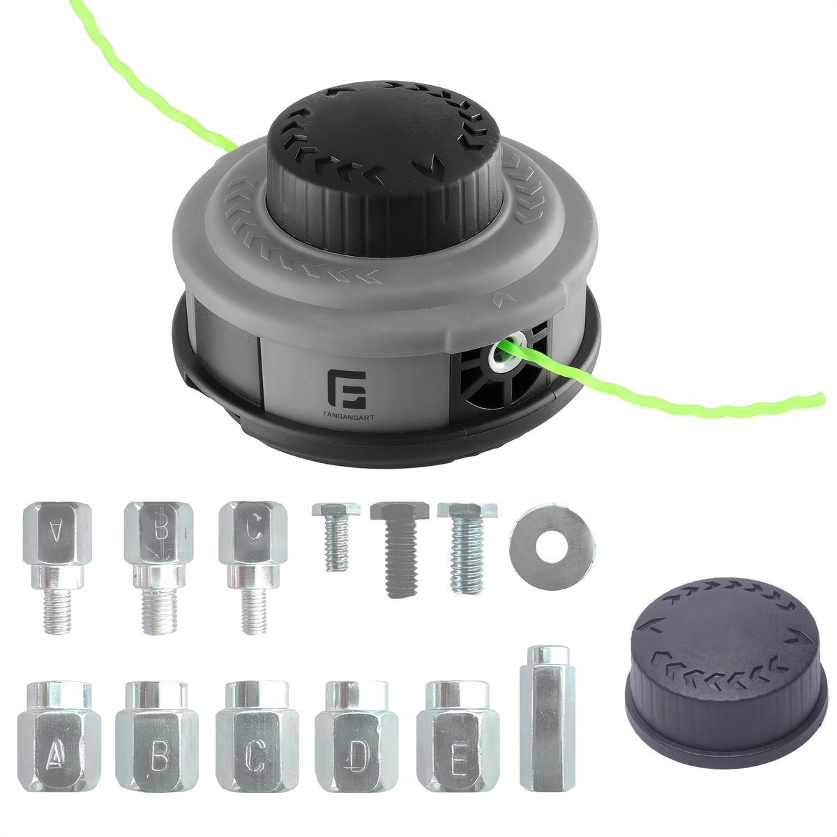 FANGANGART replacement trimmer head with easy installation and smooth edging.