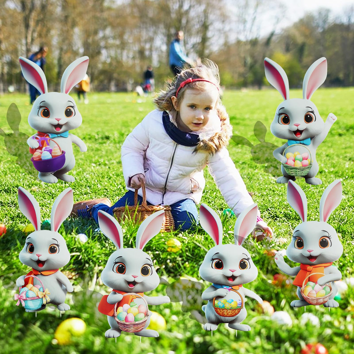 Fangoo vibrant bunny designs brighten lawns and porches