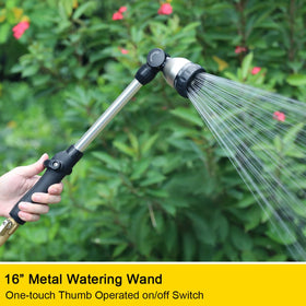 FANHAO 16-inch metal watering wand feels sturdy for long chores